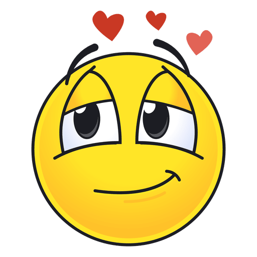 Inlove Emoticon Heart Eyes PNG & SVG Design For T-Shirts