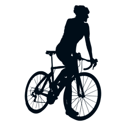 Silhueta de escalada de ciclista Desenho PNG