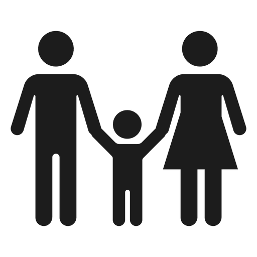 Download Family with child icon - Transparent PNG & SVG vector file