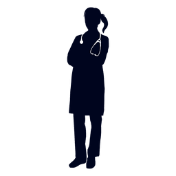 Ärztin Silhouette PNG-Design