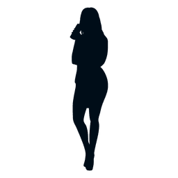 Female drinking silhouette Transparent PNG