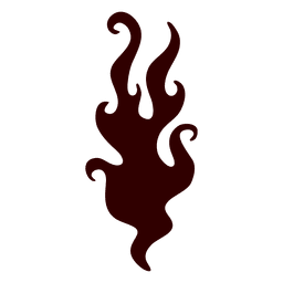 Fire blaze silhouette icon PNG Design