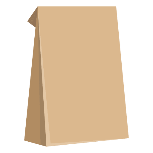 Bolsa de papel para alimentos Diseño PNG