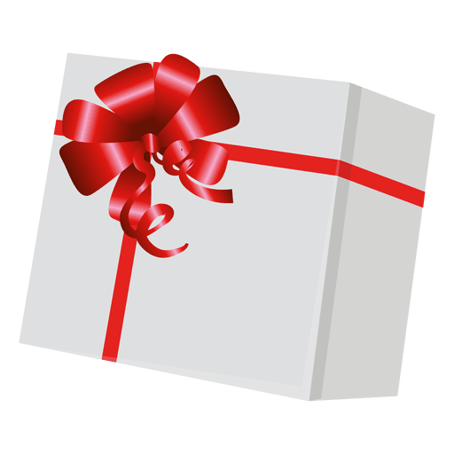 Caja de regalo con envoltura roja