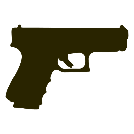Glock pistol silhouette PNG Design