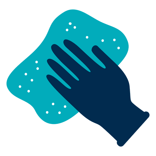 Glove and rag icon PNG Design