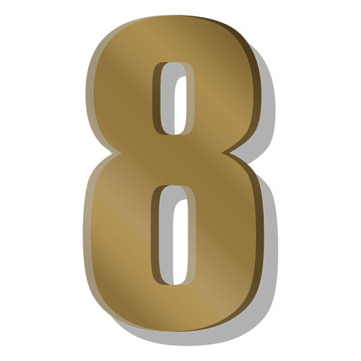 Gold bar figure eight symbol PNG Design