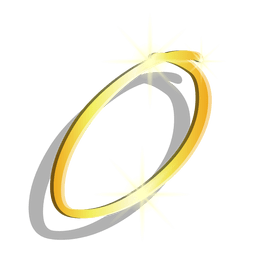 Símbolo artístico cero figura de oro Transparent PNG