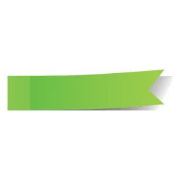 Pegatina de marcador de página verde Diseño PNG