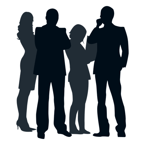 Group Of Men Silhouette Png