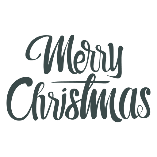 Handwritten christmas greetings lettering PNG Design