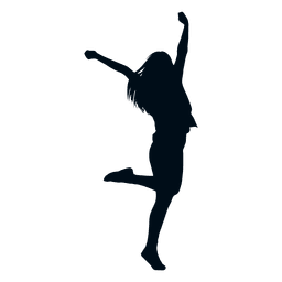 Mulher feliz pulando silhueta silhueta feliz Transparent PNG