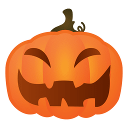 Hard laughing halloween pumpkin PNG Design