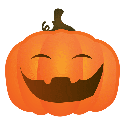 Rindo abóbora de halloween Desenho PNG