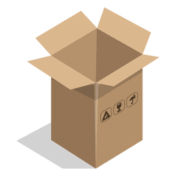 3d cardboard box - Transparent PNG & SVG vector file