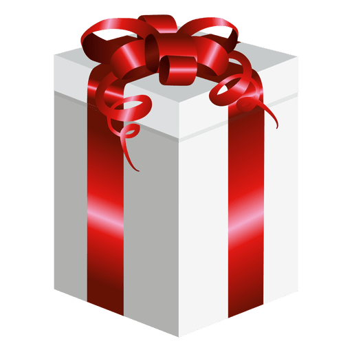 Caja de regalo envuelta larga Diseño PNG