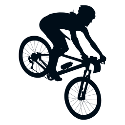 Man biking silhouette