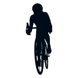 Man Radfahren Silhouette PNG-Design