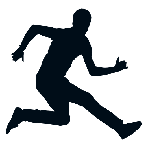Man jumping silhouette jump silhouette PNG Design