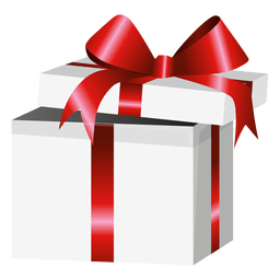 Caja de regalo con envoltura roja abierta