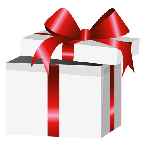 Download Open red wrap gift box - Transparent PNG & SVG vector file