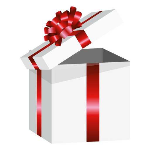 Öffnen Sie die verpackte Geschenkbox PNG-Design