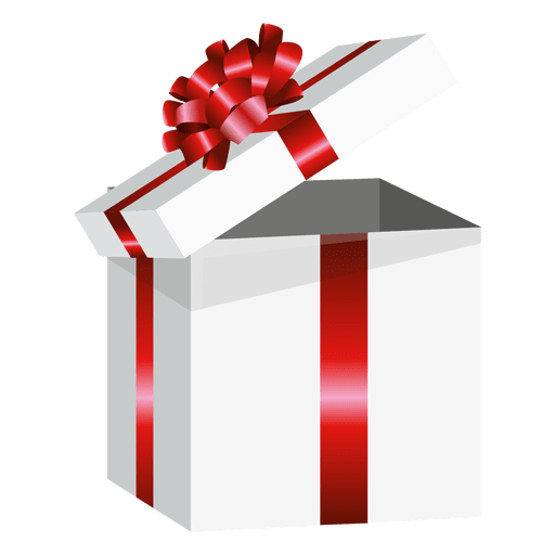 Download Open wrapped present box - Transparent PNG & SVG vector file