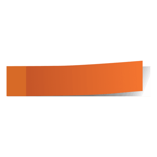 Marcador de notas adhesivas naranja Diseño PNG