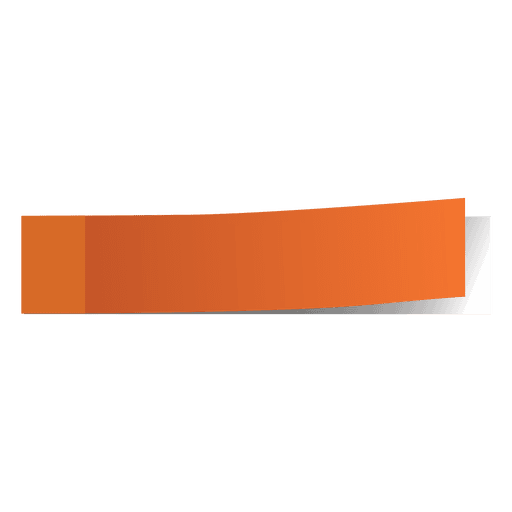 Orange sticky note marker PNG Design