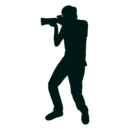 Photographer shooting silhouette PNG Design