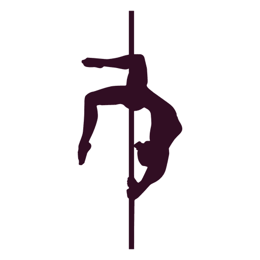 Pole Dance Messing Br?cke Silhouette PNG-Design