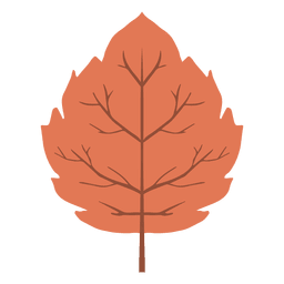 Ícone de folha vermelha de outono Desenho PNG