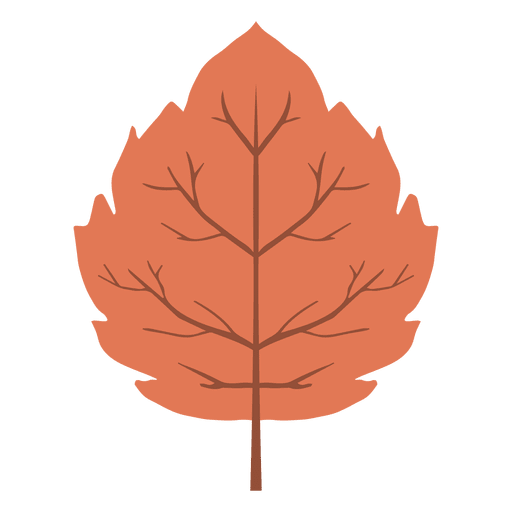 Icono de hoja de otoño rojo Diseño PNG