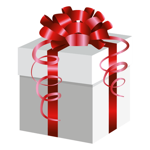 Red Wrap Geschenkbox PNG-Design
