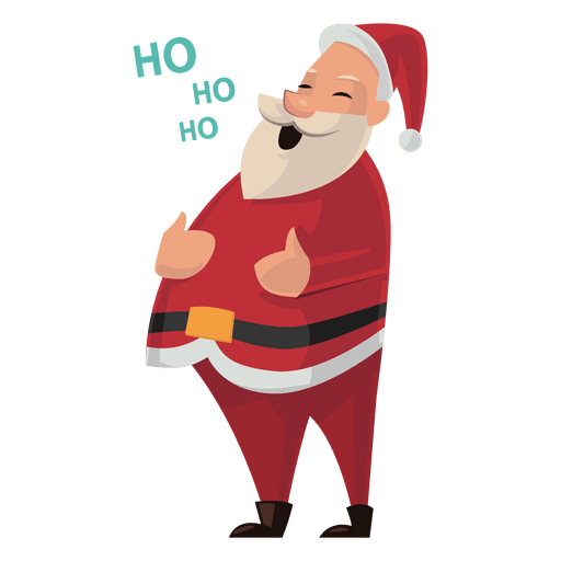 Papai Noel rindo dos desenhos animados Desenho PNG
