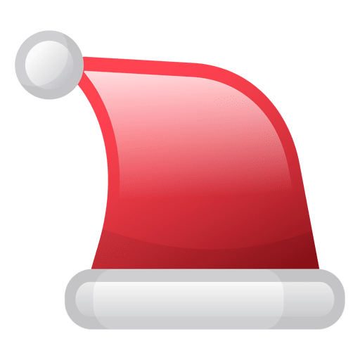 Icono de sombrero de navidad brillante Diseño PNG