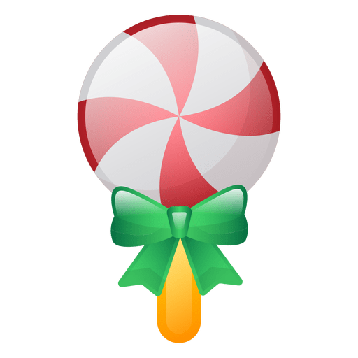 Shiny christmas lollipop icon