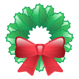 Ícone de guirlanda de Natal brilhante Desenho PNG