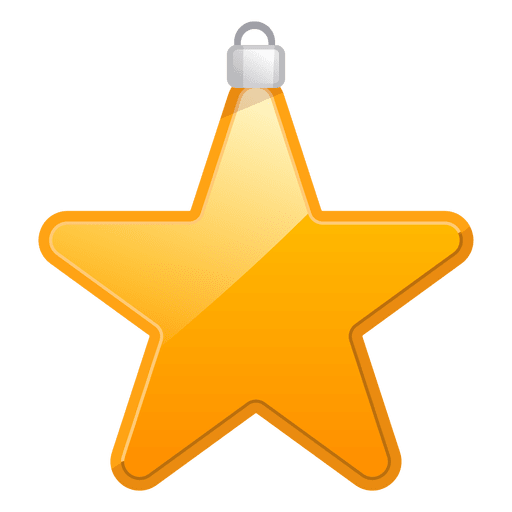 Icono de adorno de estrella brillante Diseño PNG