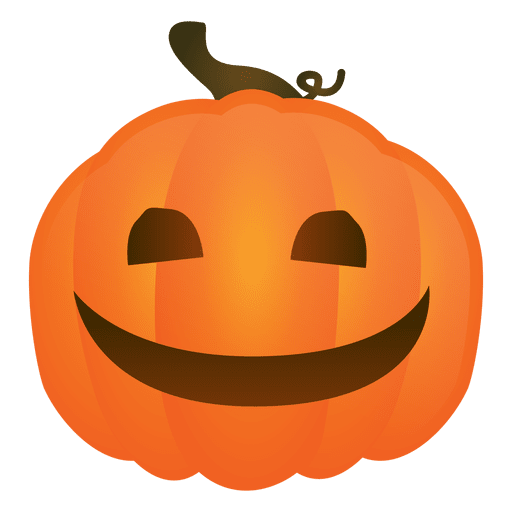 Calabaza de halloween sonriente Diseño PNG