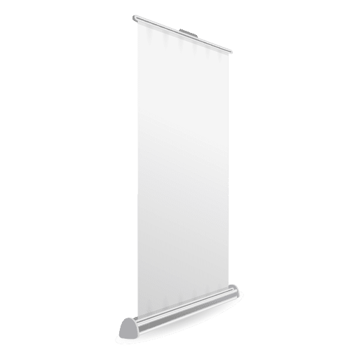 White Roller Banner Transparent Png Svg Vector File