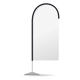 Bandeira branca reta voando Desenho PNG