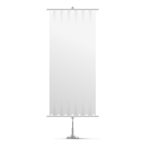 Weiße vertikale Fahnenflagge PNG-Design