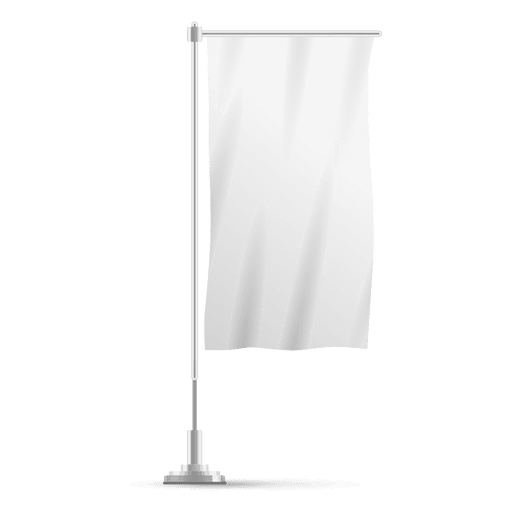 Weiße vertikale Flagge PNG-Design
