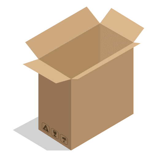 Caja ancha con carteles. - Descargar PNG/SVG transparente