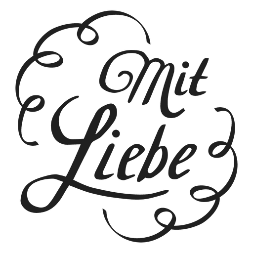 Mit Liebe Schriftzug In Deutsch Transparenter Png Und Svg Vektor