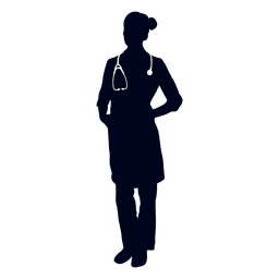 Woman doctor silhouette Transparent PNG