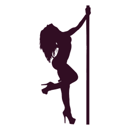 Woman erotic dance silhouette Transparent PNG