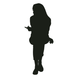 Woman sitting and talking silhouette Transparent PNG