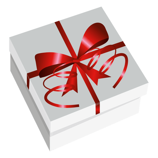 Caja de regalo envuelta Diseño PNG